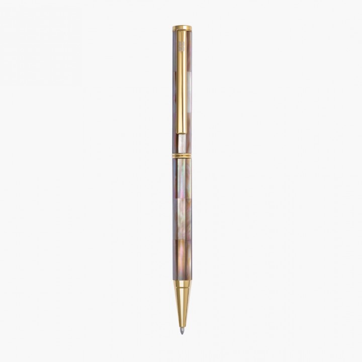 Mississippi Brown Pearl Signature Pen-Titanium Gold plated-INSPIRED